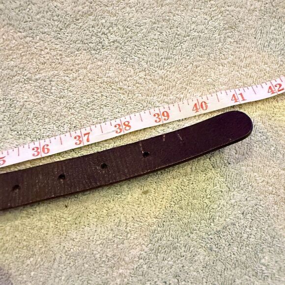 Chicos Brown Genuine Leather Belt 1.75\